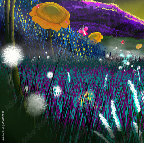 Meadow illustration