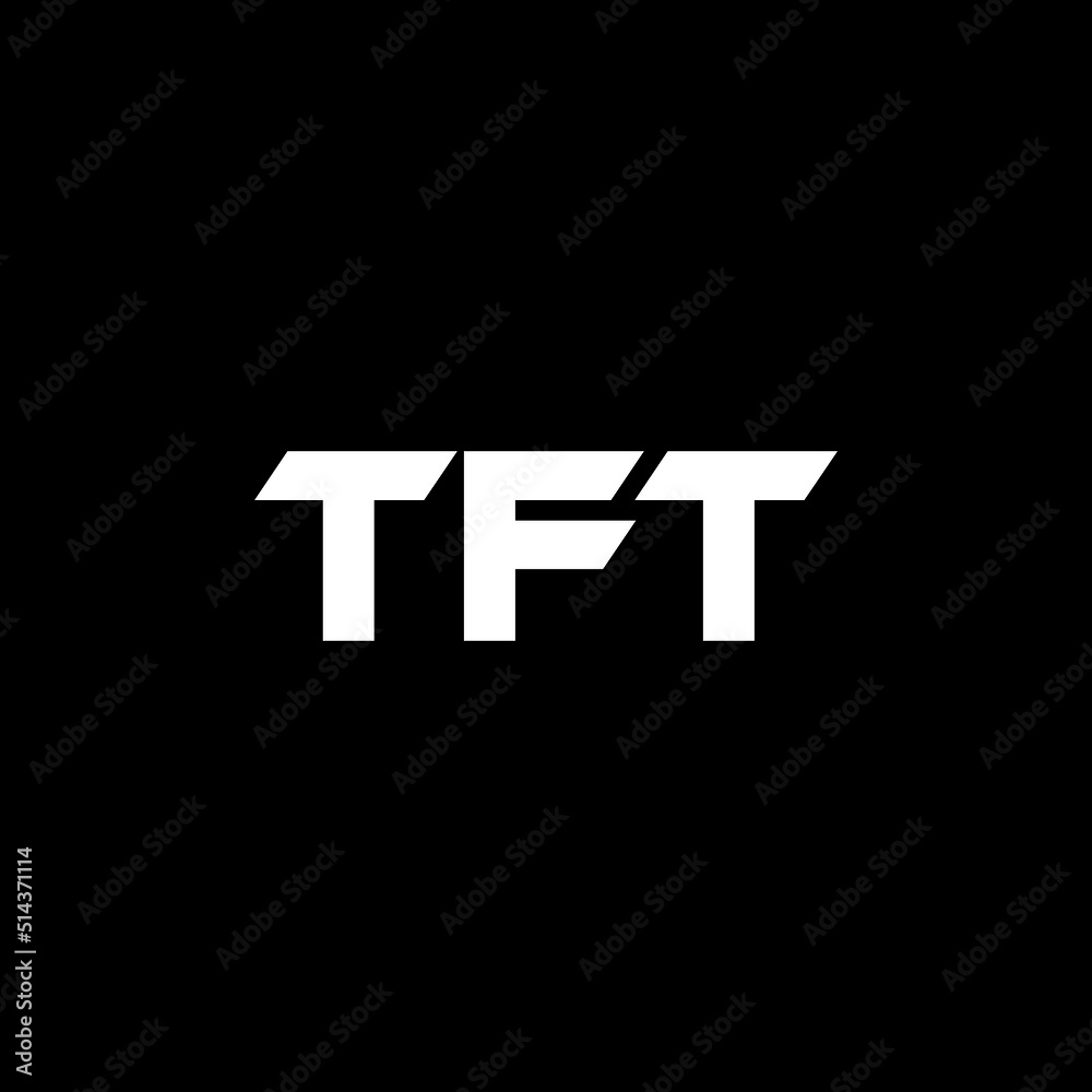 TFT letter logo design with black background in illustrator, vector logo modern alphabet font overlap style. calligraphy designs for logo, Poster, Invitation, etc. TFT letter logo design with black background in illustrator, vector logo modern alphabet font overlap style. calligraphy designs for logo, Poster, Invitation, etc.
