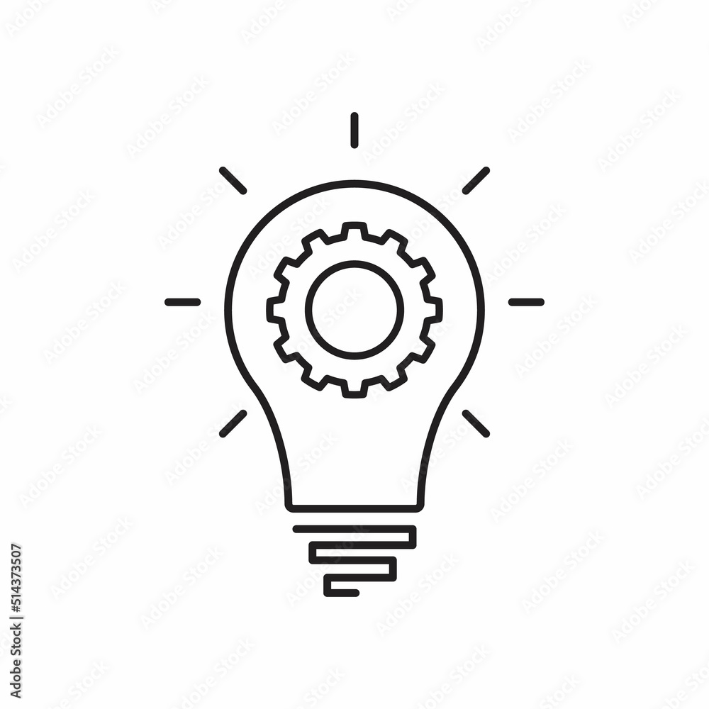 innovation icon illustration. business line icon. isolated on white background innovation icon illustration. business line icon. isolated on white background