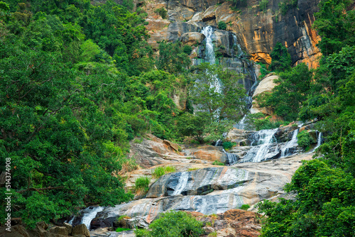 Ravana Falls, Rawana Falls, Rawana Ella, Ravana Ella Wildlife Sanctuary, Badulla, Bandarawela, Sri Lanka, Asia photo