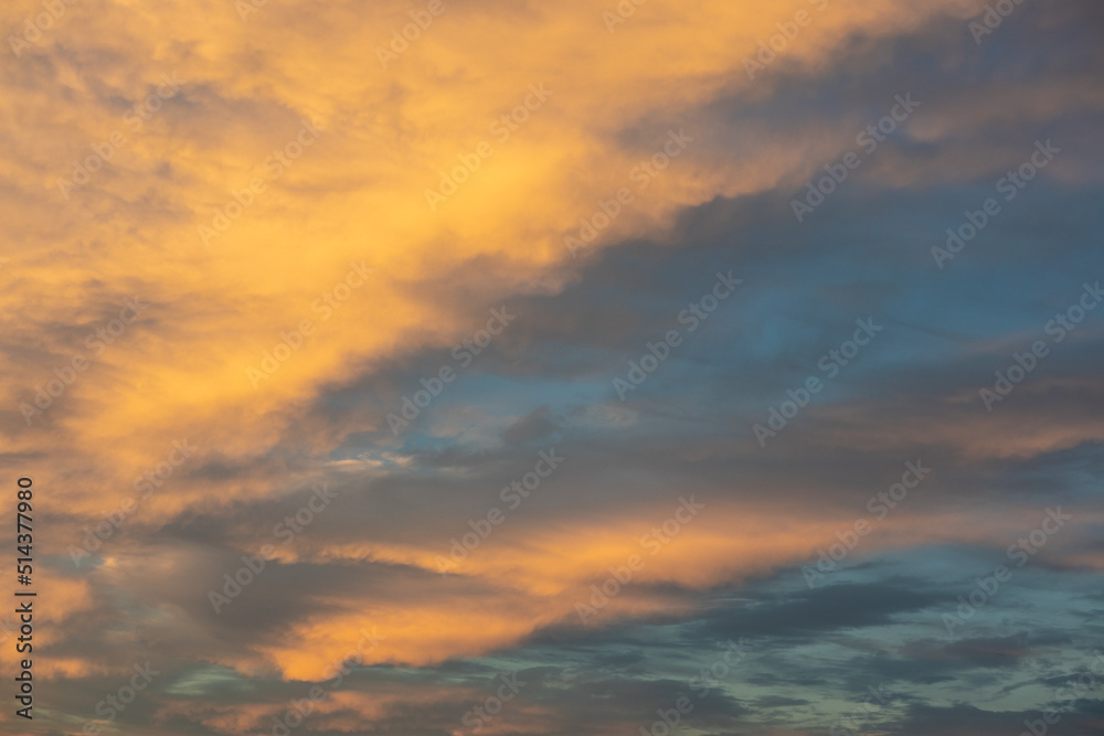 Obraz premium Sky background at sunset