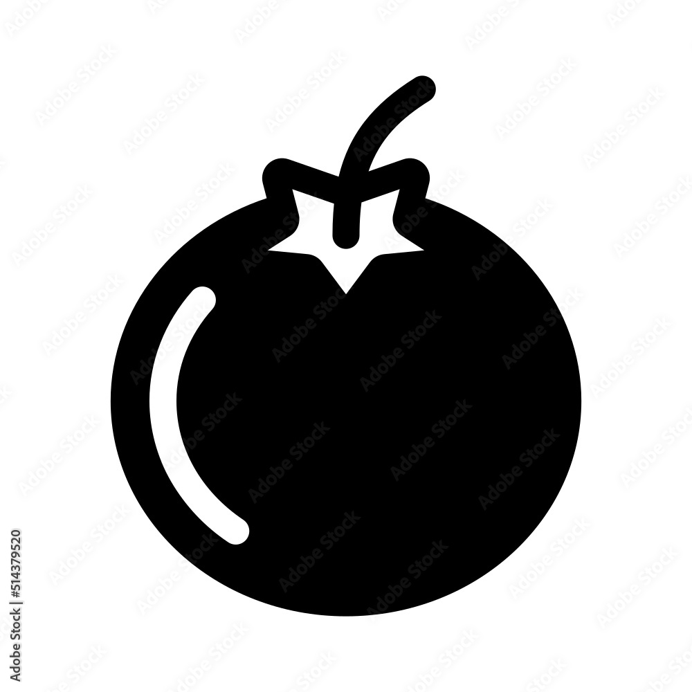 Isolated Tomato Glyph Icons EPS 10 Free Vector Graphic Isolated Tomato Glyph Icons EPS 10 Free Vector Graphic