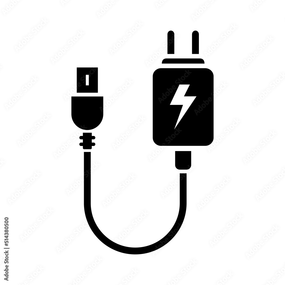 Charger vector icon Charger vector icon