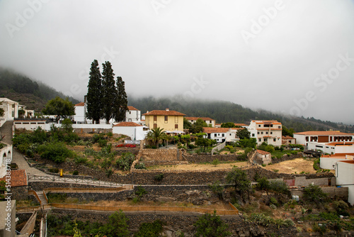 small mountain village Vilaflor in El Teide national park photo