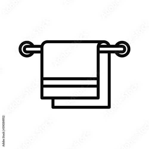 Towel icon. laundry sign. bath symbol. vector illustration