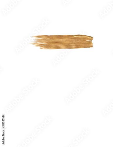 Gold Metallic Real Brush Stroke PNG Transparent Background Digital Paper Download