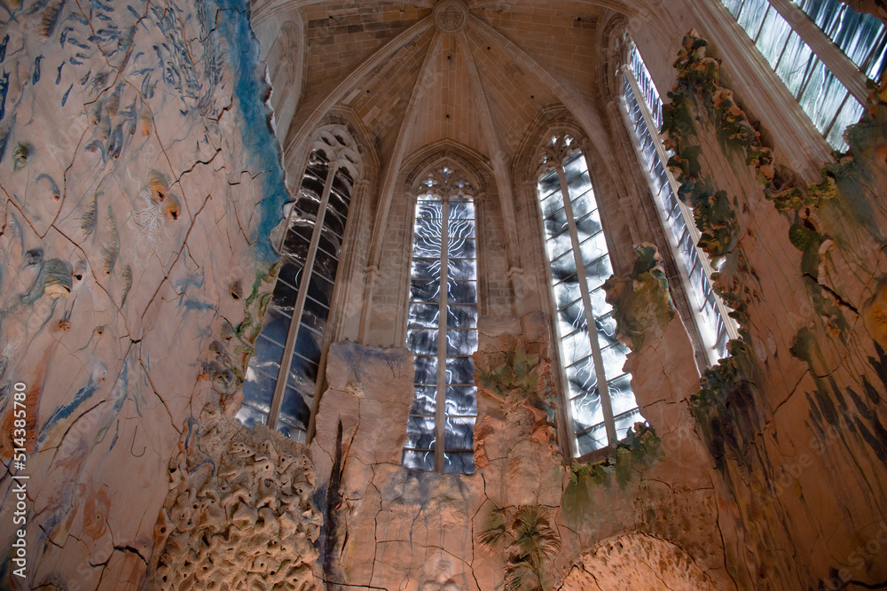 Capilla del Santissim Sagrament, reformada por Miquel Barceló.Catedral de Mallorca (s. XIII-s.XX).Palma.Mallorca.Islas Baleares. España.