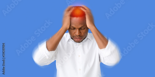 African-American man with h...