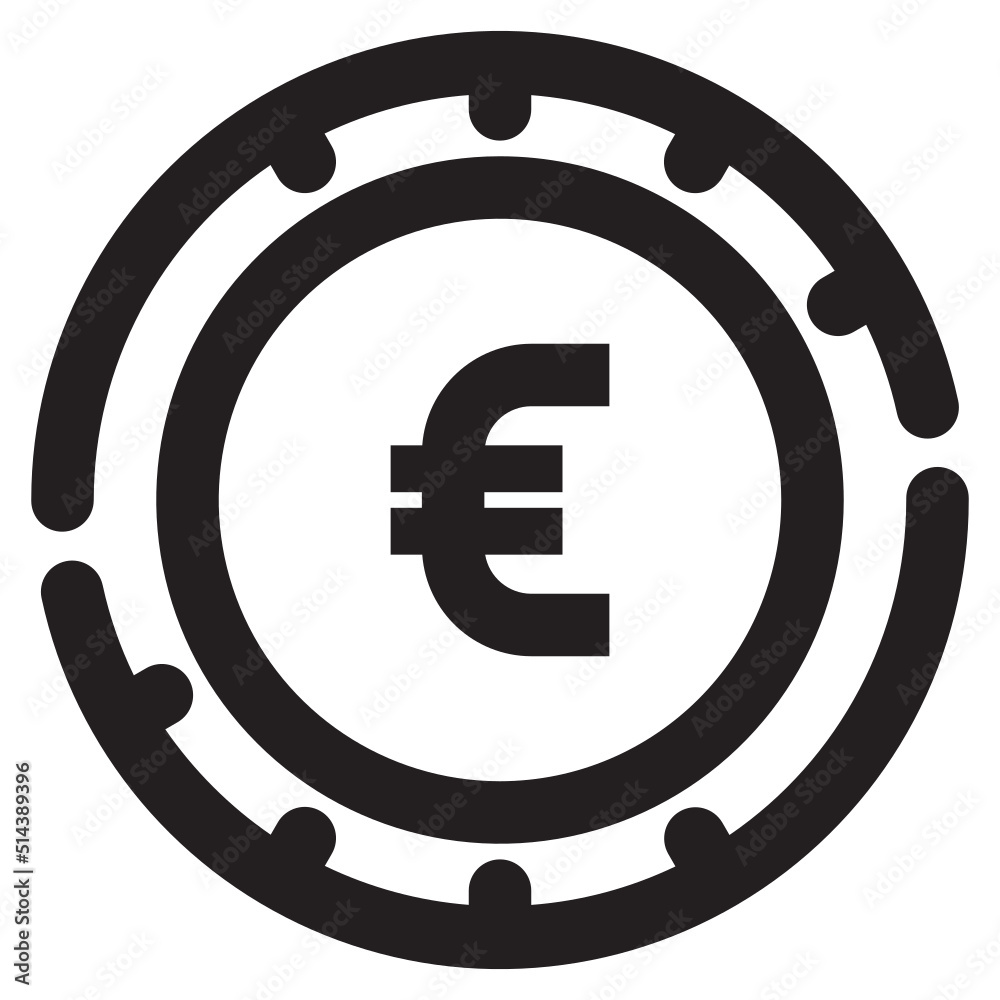 Isolated Currency and Cryptocurrency Line SVG Free Vector Graphic