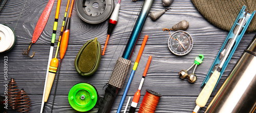 Different fishing equipment...