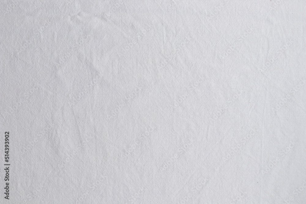White natural cotton cloth background