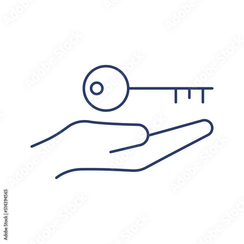 Home key handover icon vector