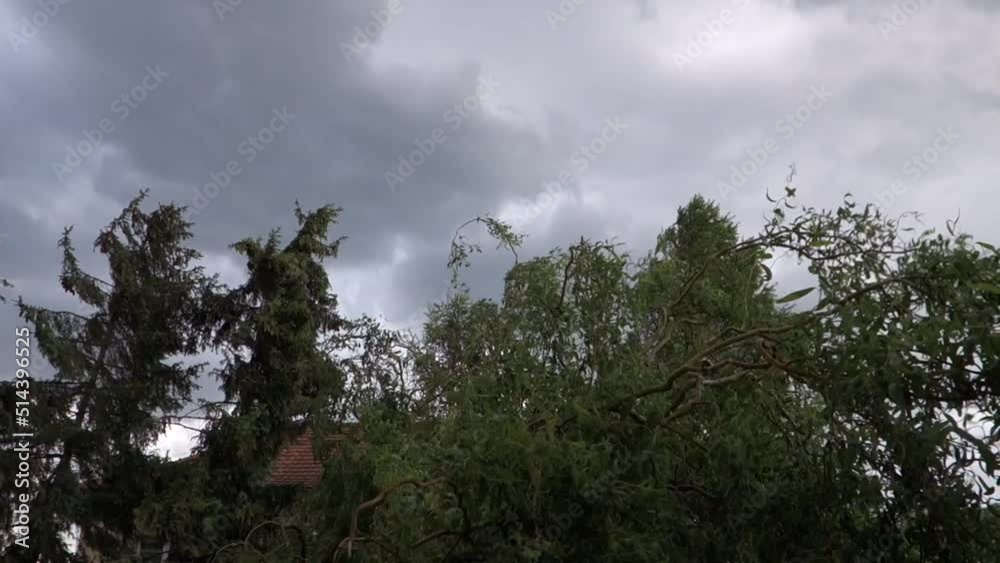 Coming storm with strong wind and black clouds Coming storm with strong wind and black clouds