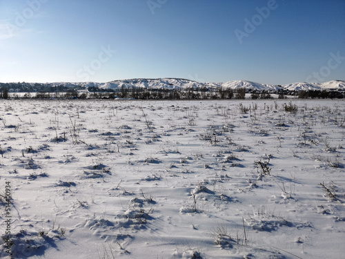 Fototapeta Naklejka Na Ścianę i Meble -  winter landscape with snow