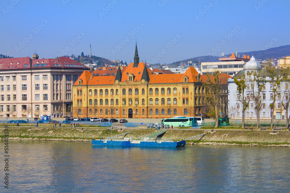 Old School Building on the embankment in Bratislava 
