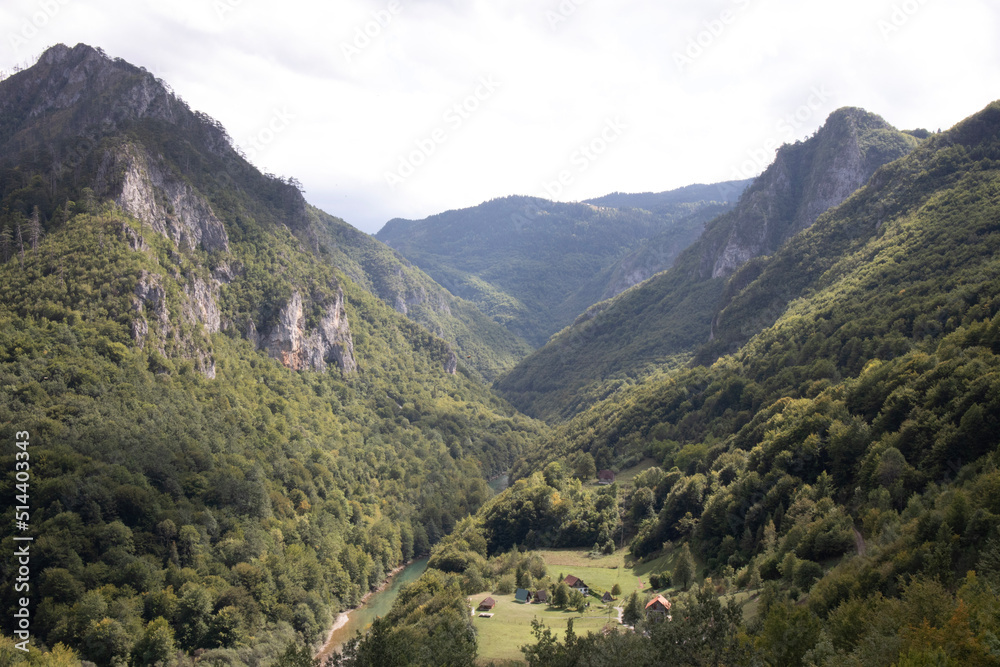 Naklejka premium view from the mountain