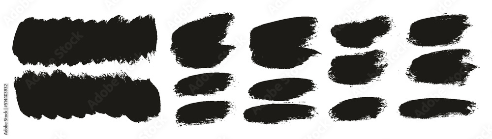 Round Brush Thick Short Background Artist Brush High Detail Abstract Vector Background EXTRA Set 
