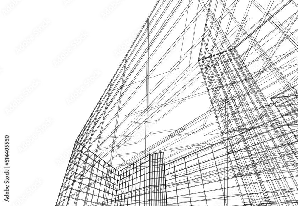 Abstract architecture background 3d illustration Abstract architecture background 3d illustration