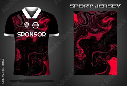 Soccer jersey sport shirt design template