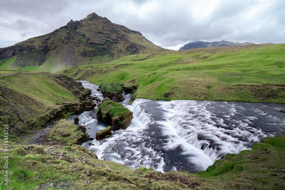 popular waterfalls in southern iceland during summer popular waterfalls in southern iceland during summer