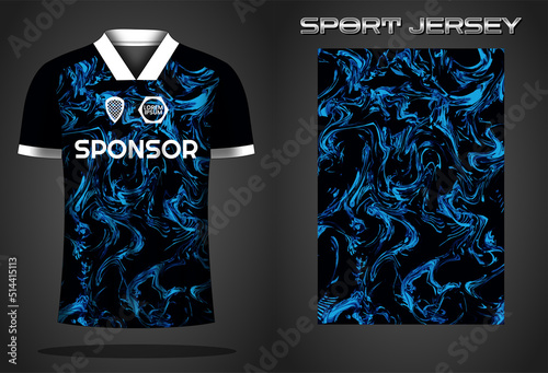 Soccer jersey sport shirt design template