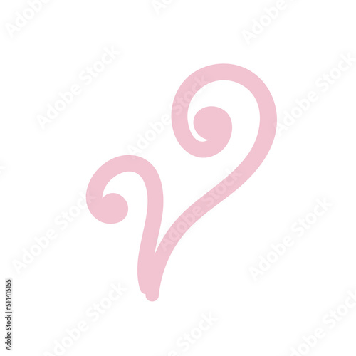 Wallpaper Mural Hand drawn pink element in doodle style. Torontodigital.ca