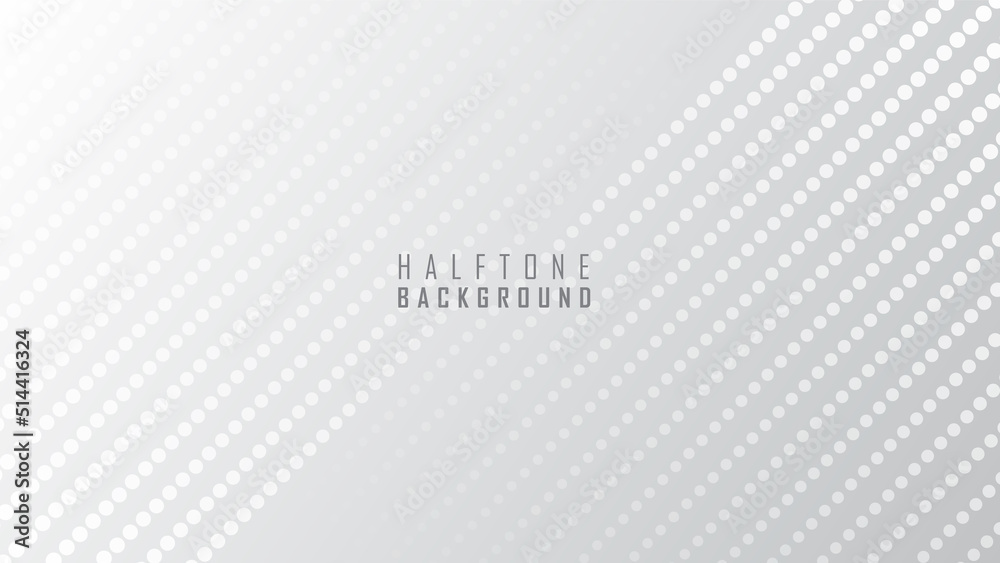 White background with halftone dots White background with halftone dots