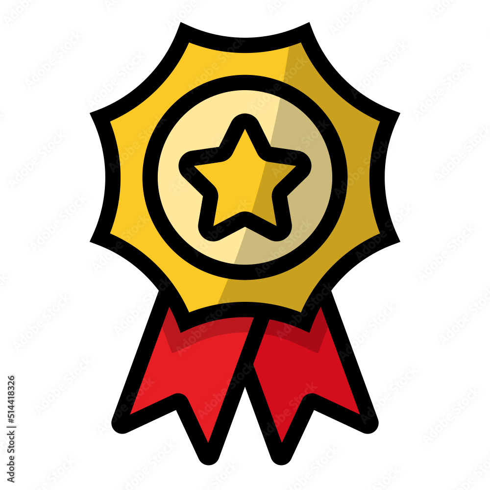 Isolated Award and Medal Color Line SVG Free Vector Graphic Isolated Award and Medal Color Line SVG Free Vector Graphic