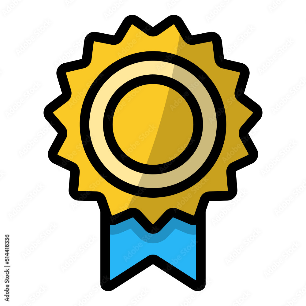 Isolated Award and Medal Color Line SVG Free Vector Graphic Isolated Award and Medal Color Line SVG Free Vector Graphic