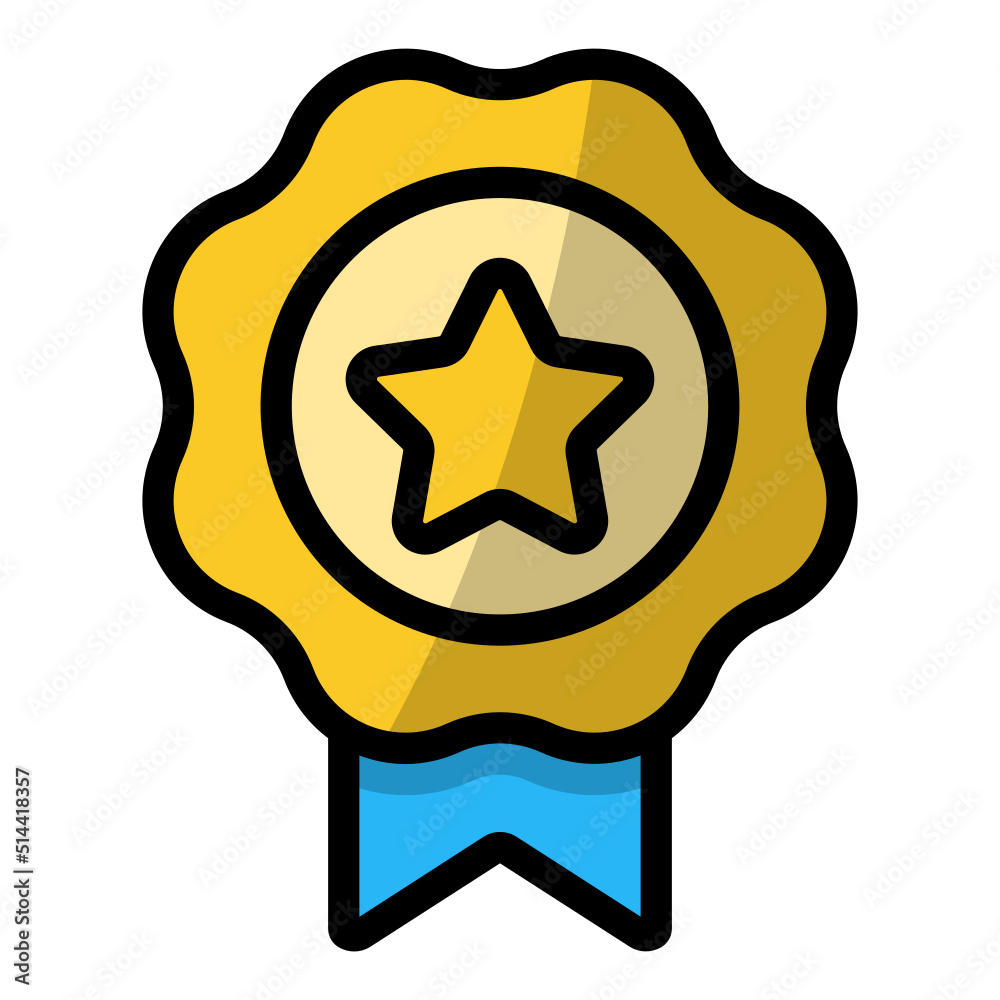 Isolated Award and Medal Color Line SVG Free Vector Graphic Isolated Award and Medal Color Line SVG Free Vector Graphic