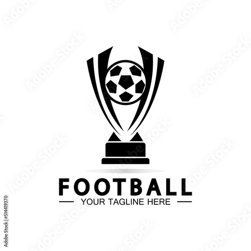 Football or Soccer Championship Trophy Logo Design vector icon template.  champions football trophy for winner award Stock Vector Image & Art - Alamy