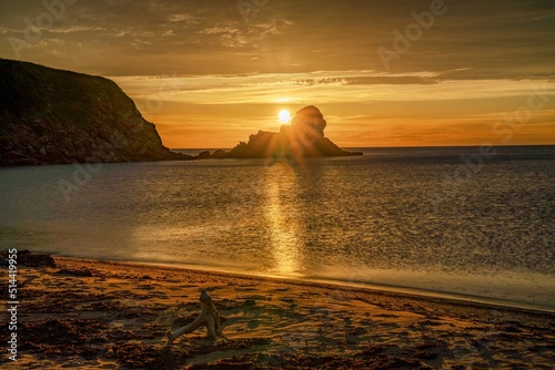 Sunset at Margaree Harbour Beach, Nova Scotia, Canada Fototapet