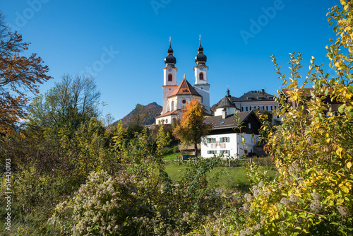 beautiful caholic parish church, baroque style, Aschau im Chiemgau, bavaria