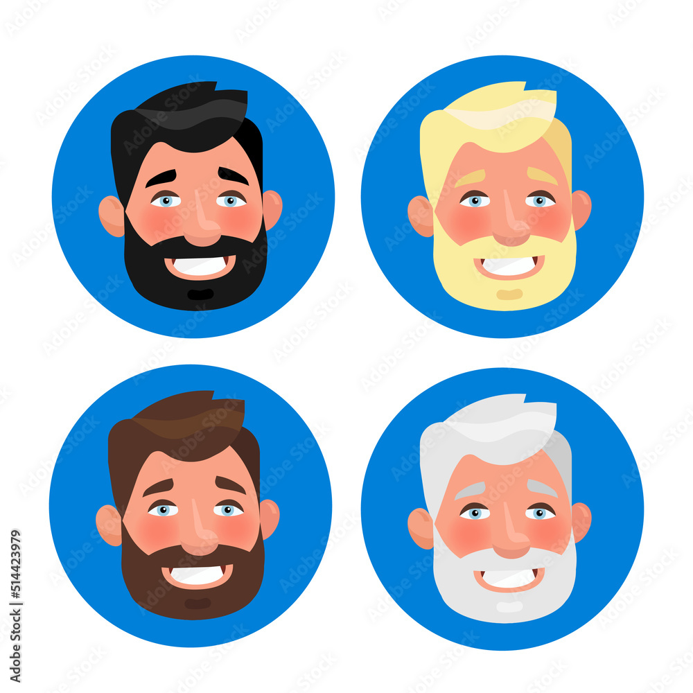 Bearded man cartoon character jpg image llustration Bearded man cartoon character jpg image llustration
