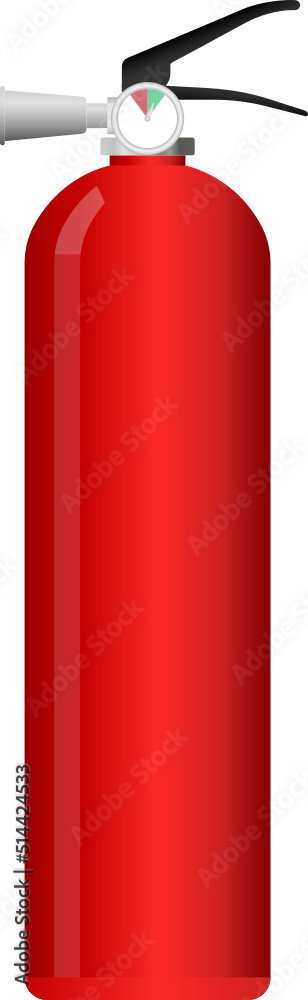 Fire extinguisher clip art isolated on white