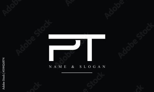 TP, PT, T, P abstract letters logo monogram