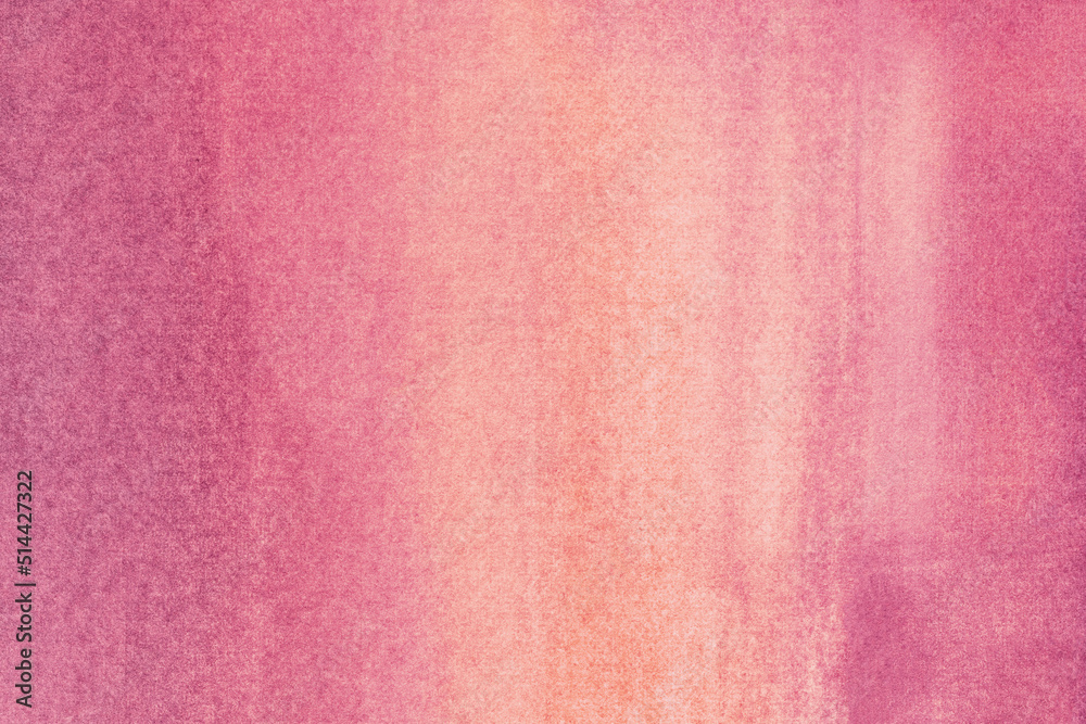 Fototapeta premium Abstract art background light purple and pink colors. Watercolor painting on canvas with soft lilac gradient.