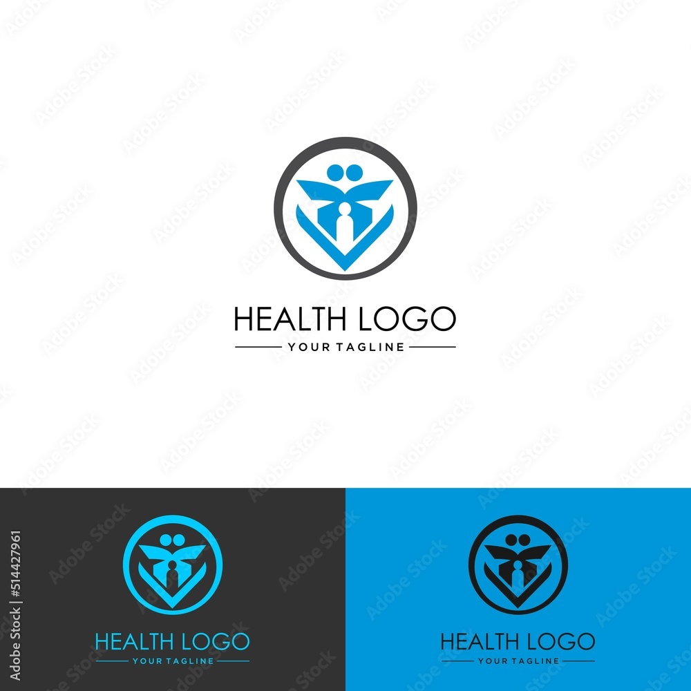 Vector stock logo, abstract medical vector template. Business logotype clinic illustration design. Vector stock logo, abstract medical vector template. Business logotype clinic illustration design.