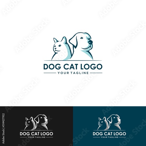 dog and cat logo