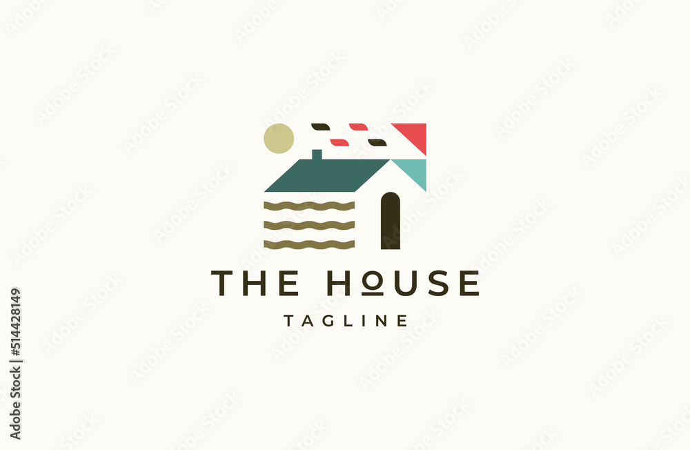 House or home logo icon design template flat vector illustration House or home logo icon design template flat vector illustration