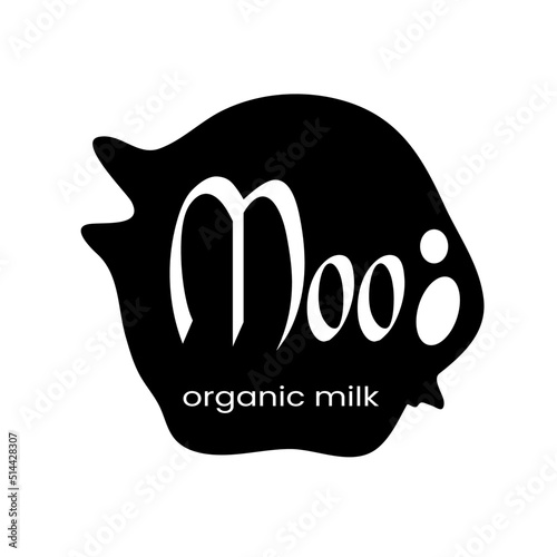 milk logo design black agriculture