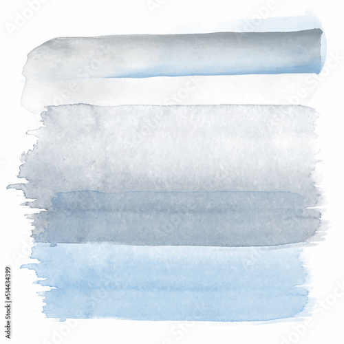 Abstract art with hand painted watercolour design