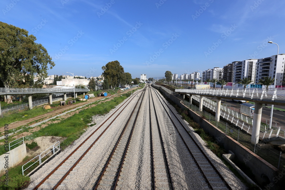 Railway line across Israel from north to south
