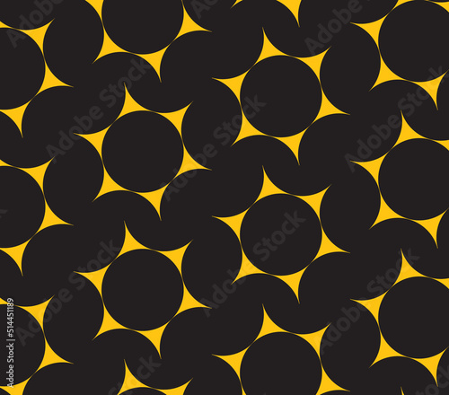 seamless pattern with yellow stars