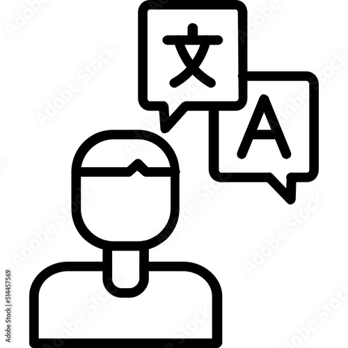 Bilingual Icon