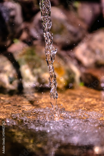 Close up water drops