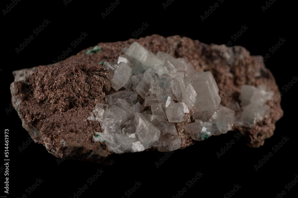 calcite crystals on a rock calcite crystals on a rock