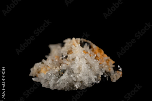 cluster of tiny quartz crystals