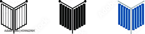 Fitting room icon,  vector illustration
