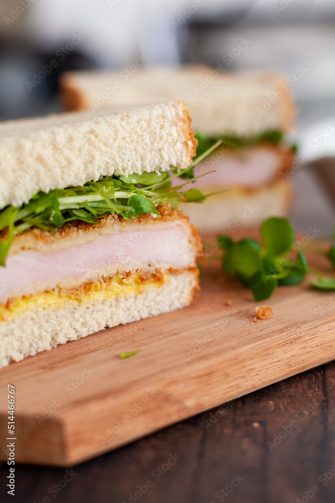 Katsu Sando with Wasabi Mayonnaise Katsu Sando with Wasabi Mayonnaise